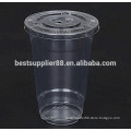 High quality disposable 12oz clear PET cold drink plastic cups, PET cold beverage cups